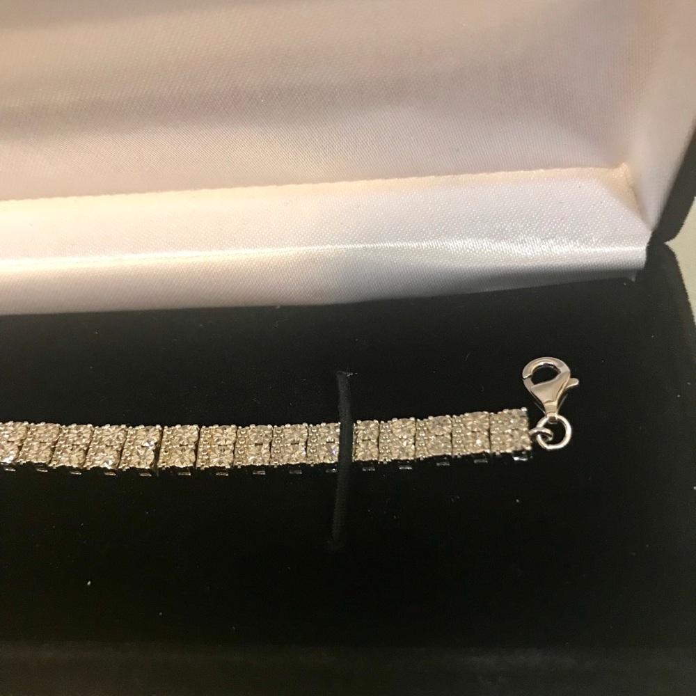 diamond bracelet1/3-ct tw roundcut sterling-silver - Picture 4 of 5